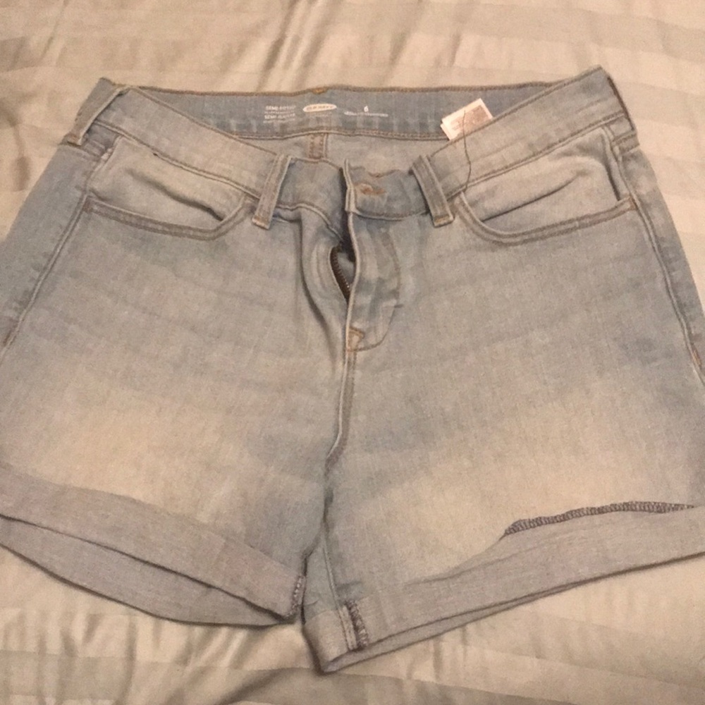 Blue jean shorts